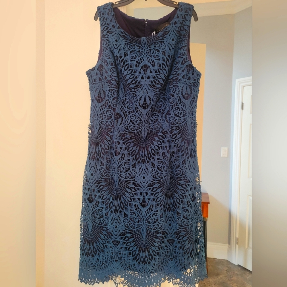 Tuquoise Blue Size 14 Lace Cocktail Prom,Formal,Grad,Party Dress,